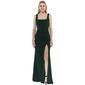 Juniors Emerald Sundae Divine Glamour Slit Sheath Dress - image 1