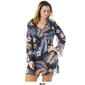 Womens Cover Me Mesh Floral V-Neck Long Sleeve Tunic Cover-Up - image 2