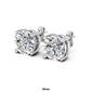 Moluxi&#8482; Sterling Silver 5mm Round Lyra Moissanite Stud Earrings - image 5