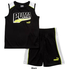 Boys &#40;4-7&#41; Puma&#174; 2pc. Interlock Muscle Tee & Shorts Set