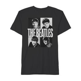 Young Mens The Beatles Four Box Short Sleeve Graphic Tee