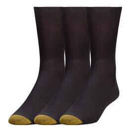 Mens Gold Toe&#40;R&#41; 3pk. Metropolitan Dress Crew Socks