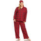 Plus Size White Mark 3pc. Red Plaid Pajama Set - image 1