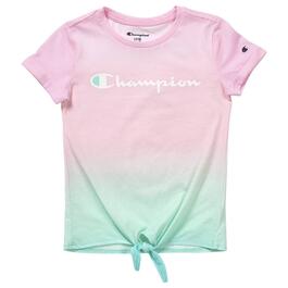 Girls &#40;7-16&#41; Champion Ombre Tie Front Tee