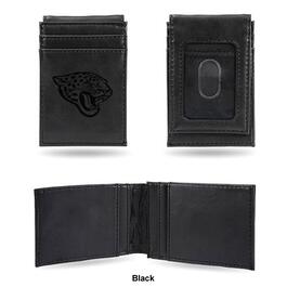 Mens NFL Jacksonville Jaguars Faux Leather Front Pocket Wallet