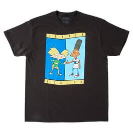 Young Mens Nickelodeon Hey Arnold Short Sleeve Graphic Tee