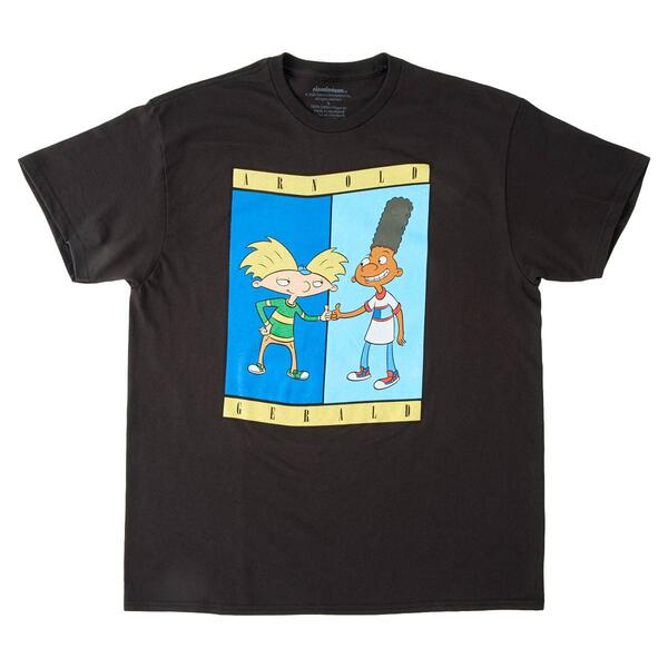 Young Mens Nickelodeon Hey Arnold Short Sleeve Graphic Tee - image 