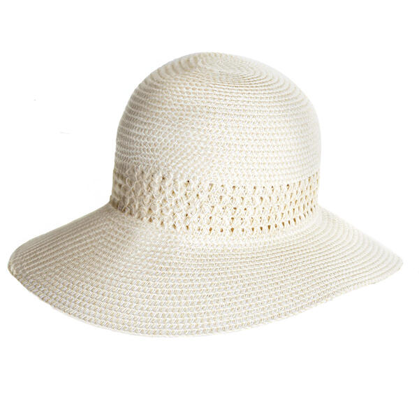 Womens Nine West Lace Inset Cloche Hat - image 