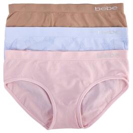 Girls (7-16) Bebe 3pk. Butterfly Hipster Underwear