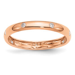 Endless Affection&#40;tm&#41; 14k Rose Gold Six Stone Diamond Ring
