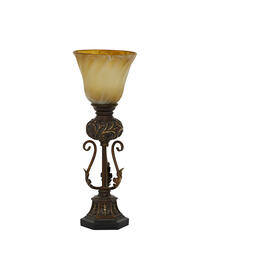 9th & Pike&#40;R&#41; Brown Metal Tuscan Uplight Table Lamp