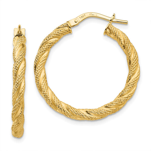 Gold Classics&#40;tm&#41; 32mm Gold Hoop Earrings - image 