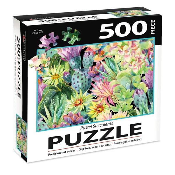 Lang&#40;R&#41; Pastel Succulents 500pc. Puzzle - image 
