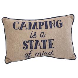 Camping State of Mind Decorative Pillow - 13x20