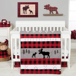 Trend Lab&#40;R&#41; Lumberjack Moose 3pc. Crib Bedding Set