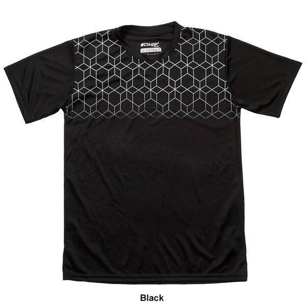 Mens Cougar&#174; Sport Solid Geometric Chest Short Sleeve Tee