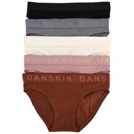 Womens Danskin 5pk. Seamless Flat Rib Bikini Panties DS3079-5PKZ