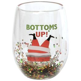 Home Essentials Bottoms Up Double Wall Stemless Glass