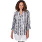 Womens Ruby Rd. Wovens Stripe Casual Button Front - image 4