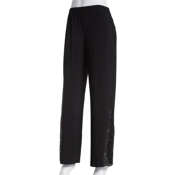 Womens MSK Lace Inset ITY Pants - image 