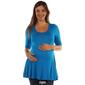 Womens 24/7 Comfort Apparel Solid 3/4 Sleeve Tunic Maternity Top - image 12