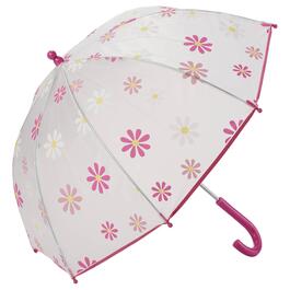 Girls Nicole Miller New York Daisy Frosted Umbrella
