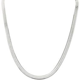 18in. Sterling Silver Herringbone Chain Necklace