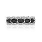 Gemminded Sterling Silver Black Onyx & White Sapphire Ring - image 3