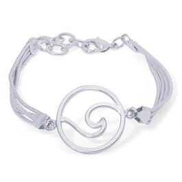 Multi-Strand Encircled Wave Design Bracelet