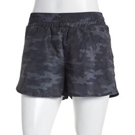 Womens Starting Point Camo Print Woven Shorts w/Inner Liner