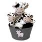 Trend Lab&#40;R&#41; Cow 4pc. Plush Gift Set Bucket - image 1