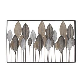 9th & Pike&#40;R&#41; Large Textured Metal Leaf Wall Art