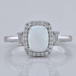 Gemstone Classics&#40;tm&#41; Created Opal & Sapphire Ring