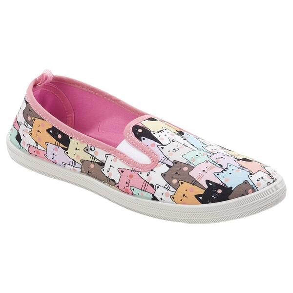 Womens Take A Walk Calling All Cat Lovers Fashion Sneakers - image 
