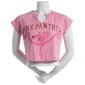 Juniors Freeze Washed Pink Panther Graphic Baby Tee - image 1