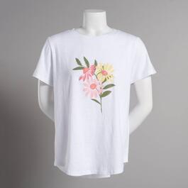 Plus Size Architect&#40;R&#41; Short Sleeve Floral Tee