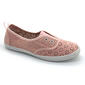 Womens Ashley Blue Perforated Slip On Fashion Sneakers - image 1