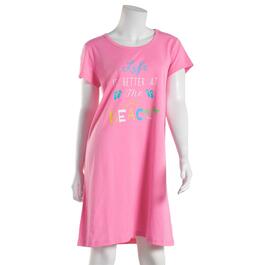 Plus Size Goodnight Kiss Life Is Better At The Beach Nightshirt
