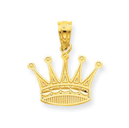 Gold Classics&#40;tm&#41; 14kt. Gold Crown Pendant