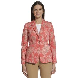 Womens Tommy Hilfiger One Button Paisley Jacket