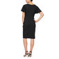 Womens SLNY Flutter Sleeve Surplice Side Embellished A-Line Dress - image 2