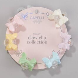 Girls Capelli New York 6pc. Bow Shape Claw Clips