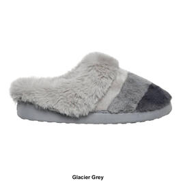 Womens Cuddl Duds&#174; Color Block Faux Fur Clog Slippers