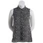 Womens Philosophy Sleeveless Casual Button Down Leaf Blouse - image 1