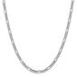 Mens Gold Classics&#40;tm&#41; 4.4mm. White Gold Semi Solid Figaro Necklace - image 1
