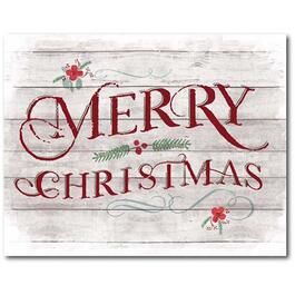 Courtside Market Merry Christmas Wrapped Canvas Wall Art