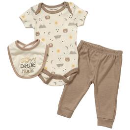 Baby Boy &#40;NB-9M&#41; baby views&#40;R&#41; 3pc. Explore Bodysuit & Pants Set