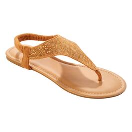 Womens Fifth & Luxe Rhinestone Slingback Sandals