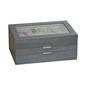Mele & Co. Misty Glass Top Wooden Jewelry Box - image 1