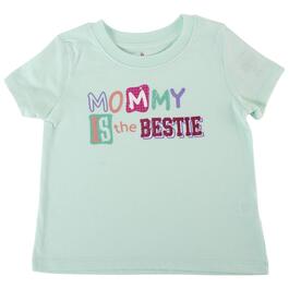 Toddler Girl Tales & Stories Short Sleeve Mommy Is The Bestie Tee